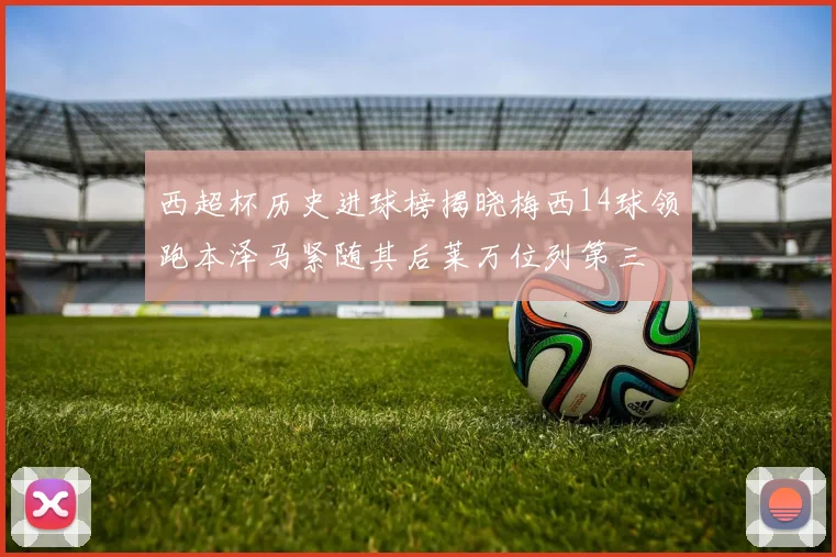 西超杯历史进球榜揭晓梅西14球领跑本泽马紧随其后莱万位列第三